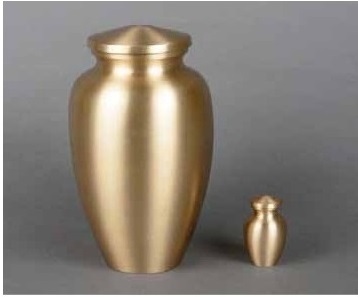 Spartan Brass Vase Cremation Urn