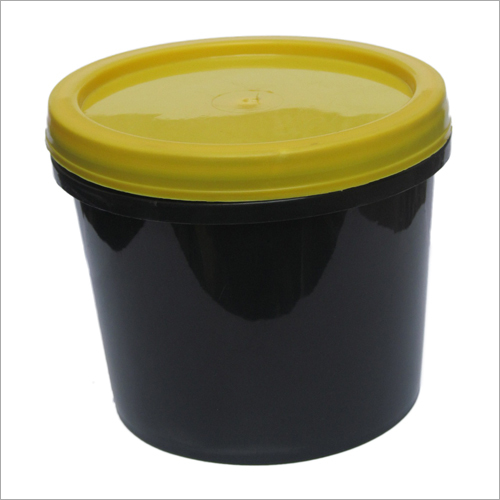 1Kg Grease Black Plastic Container By AK PLASTOMET