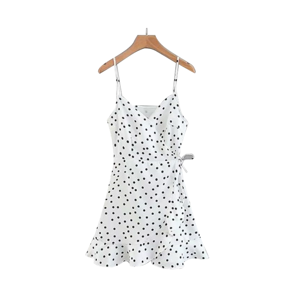 Ladies Polka Dot One Piece Dress