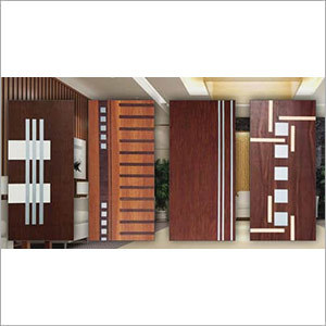 Brown Flush Wooden Door