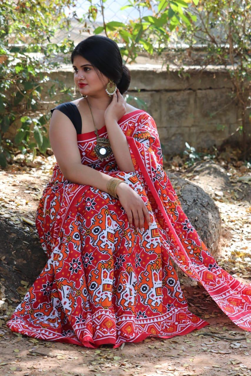 Printed Patola Sarees