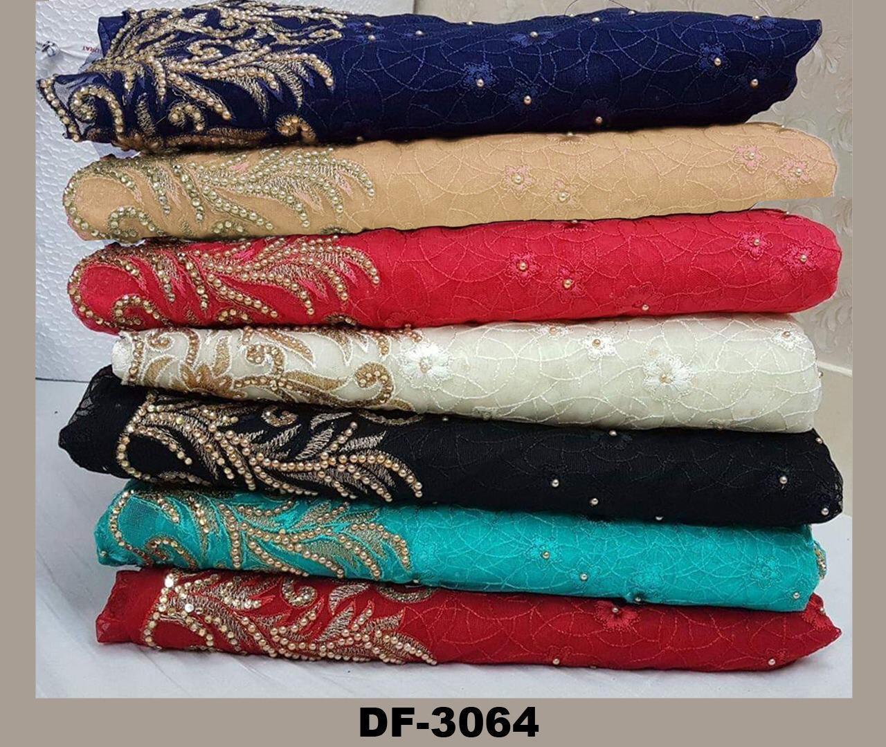 Net Embroidery Saree