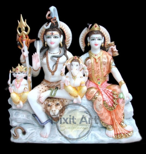 Marble Shiv Pariwar Statue