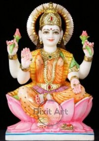 Painting Marble Mata Laxmi Staue