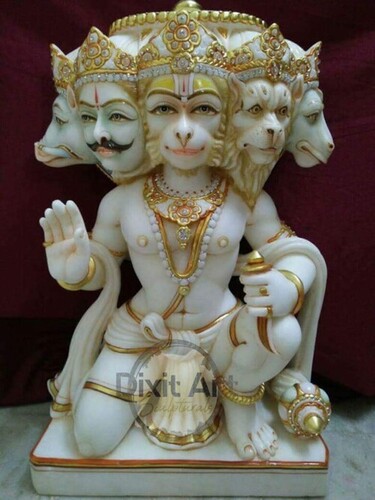 Marble Panchmukhi Hanuman Ji