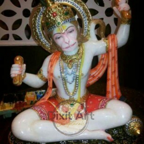 Fancy Look Marble Hanuman Ji Statue