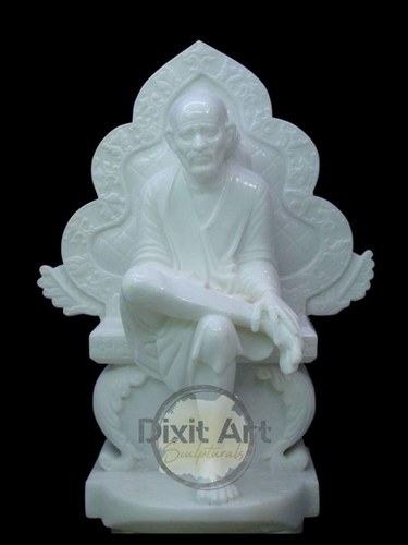 White Marble Shirdi Sai Nath Statue