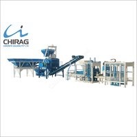 Blue Automatic Concrete Block Machine