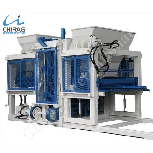 Blue Fully Automatic Interlocking Brick Machine