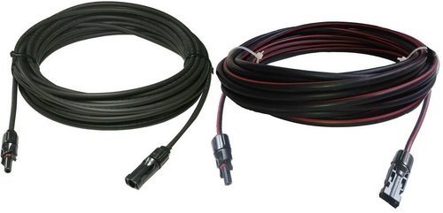 SuRCLe Solar Wire Set - 4 sq mm XLPE, Red and Black with MC4 Connectors | UV Protected, Fire Retardant, 27 Amp Capacity, Suitable for Off-Grid Applications