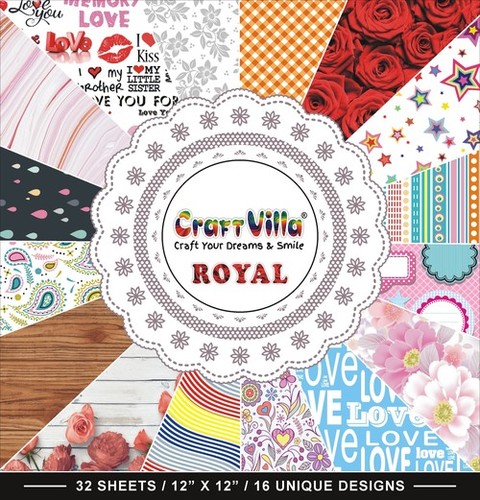 12x12 Inches Craft Villa Royal Craftbook