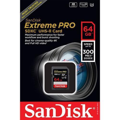 SanDisk Extreme Pro 64GB SD Card 300mb/s