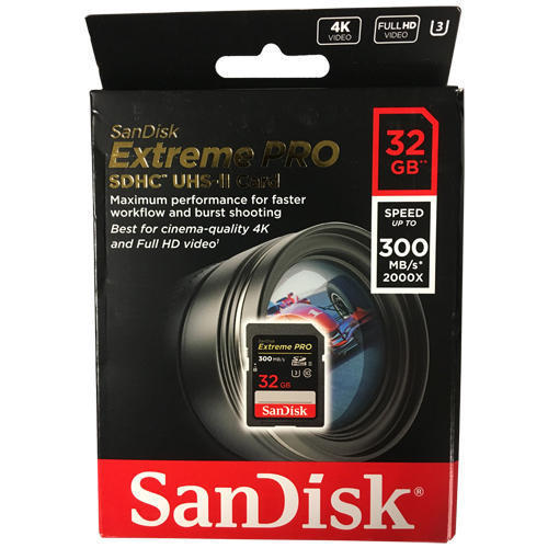 SanDisk Extreme Pro 32GB SD Card 300mb/s