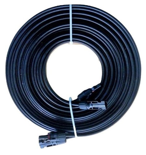 SuRCLe Solar - 10 Meter 2-Core 4 sq mm XLPO Wire with 2 MC4 Connectors | UV Protected Fire Retardant 27 Amp Current Capacity