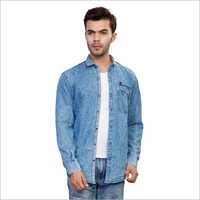 Mens Denim Shirts - Denim Material, Medium To Xl Sizes, Plain Dyed Blue | Full Sleeves Casual Wear For All Seasons