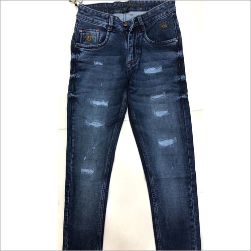 Blue Narrow Bottom Jeans