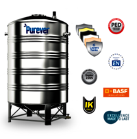 2500 Litre Pharminox 7 Layer Stainless Steel Water Tanks