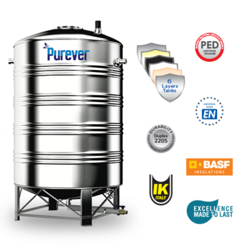 3000 Litre Pharminox 6 Layer Stainless Steel Water Tanks
