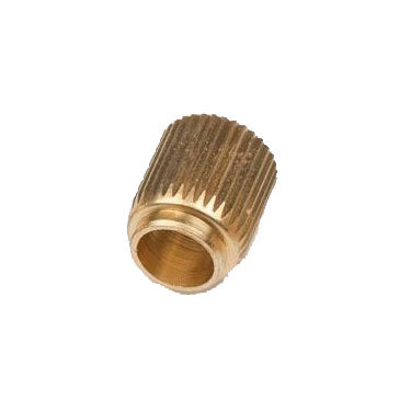 Brass Vertically Knurled Cap Insert Diameter: Any