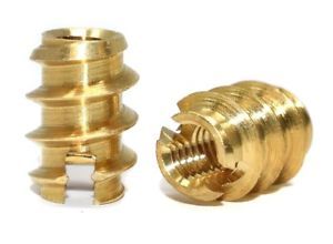 Round Brass Self Tapping Inserts (Threaded)