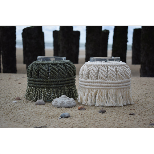 White Macrame Jar Skirt