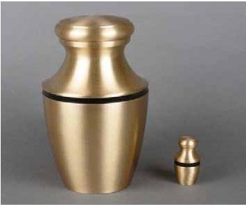 Solitude Brass Memorial Urn