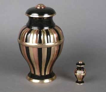 Brass Memorial Urn Tricolore