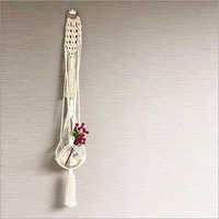 White Macrame Plant Hanger