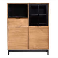 Brown Hardwood Display Unit