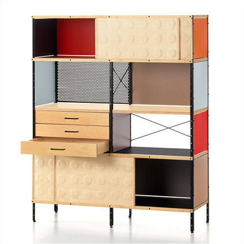 Multiple Shelf Designer Wooden Storage Cabinet