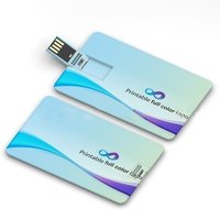 Promotional Credit Card Pen Drive - External Usb Data Storage Device | Compatible With Android, Ipad, Mac, Windows Systems - Hdd Style