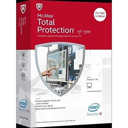 McAfee Total Protection 1 User 1 Year Delivery in 2 Hours No CD only Key