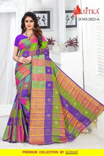 Five Colors Handloom Silk Saree