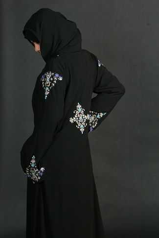 Burqa Embroidery Fabric