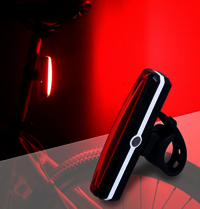 Bicycle Horn - 70mm X 30mm X 20mm | Usb Rechargeable, Abs Plastic, Waterproof Ipx4, Light Modes: Steady & Flashing
