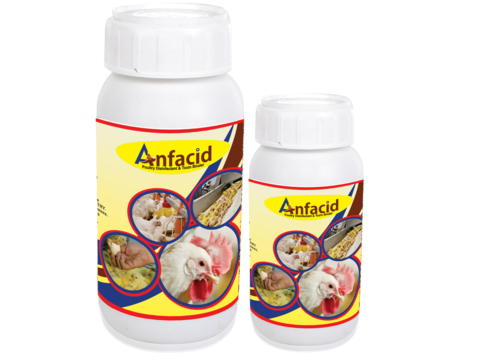 Anfacid - Liquid Poultry Disinfectant & Toxin Binder | Binds Toxins, Controls pH, Stimulates Liver Function, Prevents Disease Outbreaks