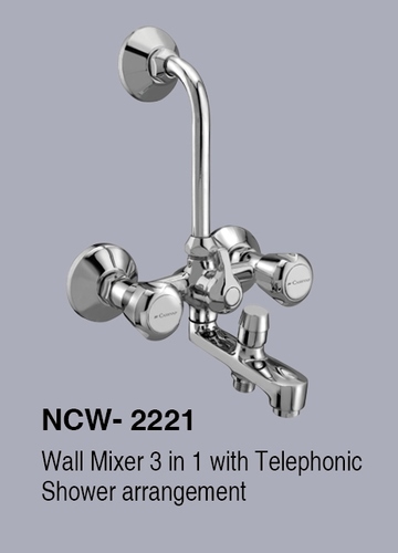 Wall mixer 3 in 1 with telephonic Shower Arrangement