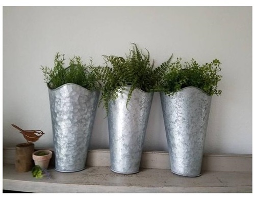 Galvanized Wall Pockets Planter