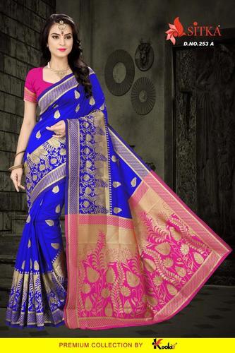 Six Colors Designer Silk Saree