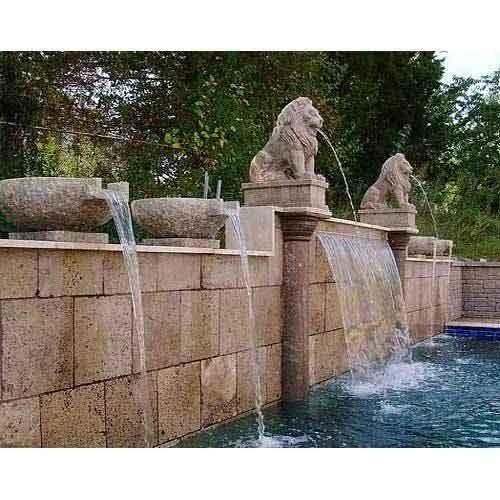 Decorative Outdoor Fountain - Fiberglass, Custom Size, Customized Color Options | Tailored Design Package, Aesthetic Appeal, Excellent Durability