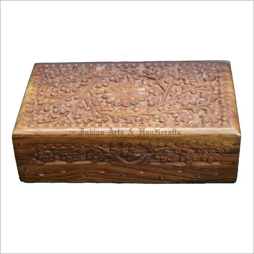 Wood Full Carved Wooden Box