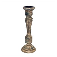 Wooden Candle Holder - Handmade Wood Material, Artistic Design For Home And Wedding Decoration, Ideal For Gifts And Crafts 