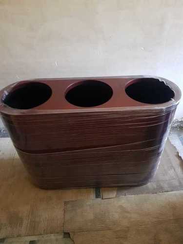 Red Trio Dustbin