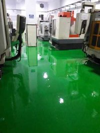 Water Based Epoxy Coating - 100-200 Microns, Green | High Hardness, Chemical Resistant, Durable Finish, Easy Application, Long Lasting, <50 G/l Voc