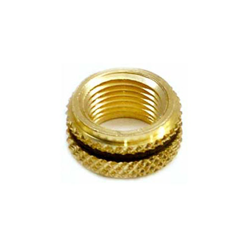 Round Brass Knurled Ring Insert