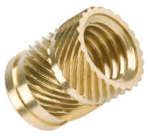 Round Brass Insert For Plastic