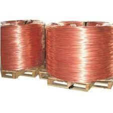 Continuous cast copper rods