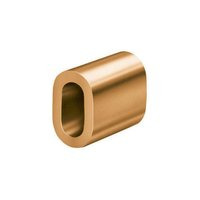 Copper Ferrules - 5-10mm Oval | Copper Material, Rohs Compliant, Ideal For Wire Termination And Electrical Connections, 60-80hrb Hardness
