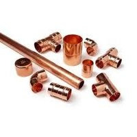 Copper Pipe Fittings - Copper, Various Sizes And Shapes, Astm B88 Standards, Variable Pressure Rating, Natural Finish | Ideal For Plumbing, Hvac, Automotive Systems