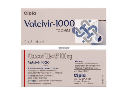 Valcivir Valacyclovir 1000mg Tablet